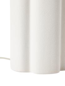 Lampe à poser avec pied en céramique Emersyn, Blanc, larg. 35 x long. 170 cm