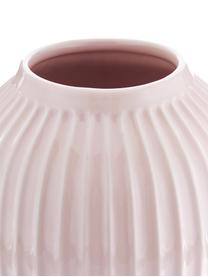 Handgefertigte Design-Vase Hammershøi, Porzellan, Rosa, Ø 20 x H 25 cm