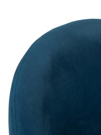 Fluwelen stoel Rachel in donkerblauw, Bekleding: fluweel (100% polyester), Poten: gepoedercoat metaal, Fluweel donkerblauw, B 53 x D 57 cm