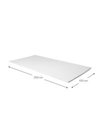 Viscoelastische Memory-Foam Matratzenauflage Premium, Bezug: 60% Polyester, 40% Viskos, Weiß, 200 x 200 cm