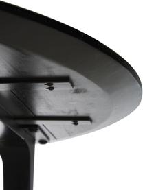 Table à manger ronde en bois massif noir Archie, Ø 110 cm, Manguier massif, laqué, Bois de manguier, noir laqué, Ø 110 x haut. 75 cm