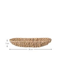Corbeille à pain en jacinthe d'eau Nature, Jacinthe d'eau, Beige, larg. 36 cm x haut. 7 cm
