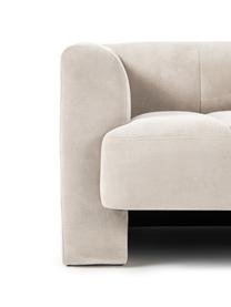 Sessel Bobi, Bezug: 88 % Polyester, 12 % Nylo, Gestell: Massives Kiefernholz, Webstoff Cremeweiß, B 100 x T 82 cm