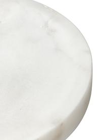 Deko-Schälchen Selina aus Marmor, Marmor,Metall, Weiß, marmoriert, Gold, Ø 14 x H 3 cm