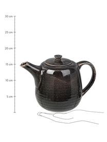 Handgemachte Teekanne Nordic Coal aus Steingut, 1.3 L, Steingut, Bräunlich, 1.3 L