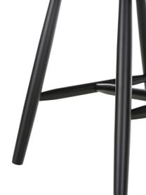 Krzesło z drewna w stylu windsor Milas, 2 szt., Kauczukowiec brazylijski, lakierowany, Czarny, S 52 x G 45 cm