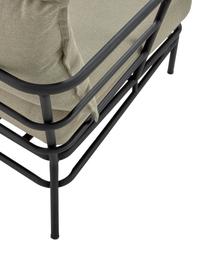 Tuin loungebank Mareluz (3-zits), Frame: verzinkt metaal en gelakt, Beige, B 197 x D 75 cm