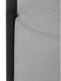 Stehlampe Pipero mit Betonfuss, Lampenschirm: Textil, Gestell: Metall, pulverbeschichtet, Schwarz, Grau, Ø 45 x H 161 cm