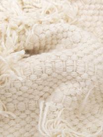 Housse de coussin rectangulaire tuftée Vana, Coton, Beige, larg. 30 x long. 50 cm