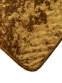 Copriletto in velluto giallo ocra Enid, Velluto (100% poliestere)
Oeko-Tex Standard 100, Classe 1, Giallo ocra, Larg. 180 x Lung. 250 cm (per letti da 140 x 200 cm)