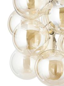 Lampa wisząca ze szkła Bubbles, Odcienie szampańskiego, beżowy, Ø 32 x W 160 cm