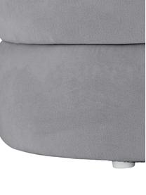 Fluwelen bank Alto in grijs, Bekleding: fluweel (100% polyester), Frame: massief grenenhout, multi, Fluweel grijs, B 110 x H 47 cm