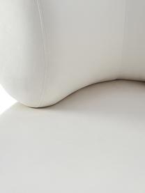 Samt-Sessel Cori, Bezug: 100 % Polyester (Samt), Gestell: Eukalyptusholz, Samt Cremeweiß, B 100 x H 84 cm