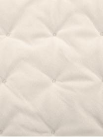 Colcha de terciopelo acolchada Cheryl, Parte superior: terciopelo de algodón, Reverso:  algodón, Beige, An 240 x L 250 cm (para camas de 200 x 200 cm)