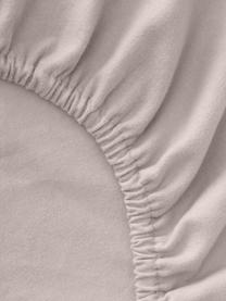 Sábana bajera cubrecolchón de franela Biba, Gris pardo, Cama 90 cm (90 x 200 x 15 cm)