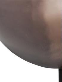 Dimmbare LED-Wandleuchte Fata, Kunststoff, Braun, Chromfarben, B 16 x T 17 cm