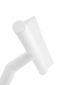 Tergivetro con supporto a parete Nova, Tergivetro: plastica (ABS), Labbro: silicone, Bianco, Larg. 21 x Alt. 5 cm