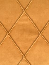 Housse de coussin en velours à relief Nobless, 100 % velours de polyester, Orange, larg. 40 x long. 40 cm