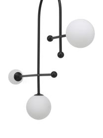 Grande suspension moderne Otis, Noir, blanc, larg. 82 x haut. 120 cm