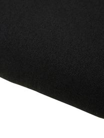 Chaise rembourrée Luisa, 2 pièces, Tissu noir, noir, larg. 59 x prof. 58 cm