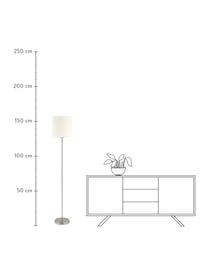 Stojacia lampa Mick, Biela, odtiene striebornej, Ø 28 x V 158 cm
