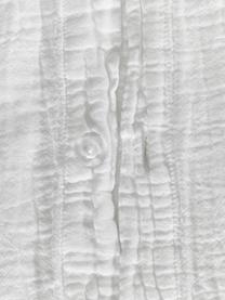 Copripiumino in mussola di cotone bianco Odile, Bianco, 155 x 220 cm