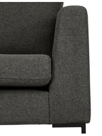 Sofa Luna (3-Sitzer) mit Metall-Füßen, Bezug: 100% Polyester Der hochwe, Gestell: Massives Buchenholz, Füße: Metall, galvanisiert, Webstoff Anthrazit, B 230 x T 95 cm