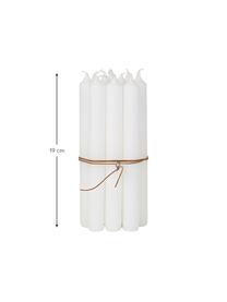Dinerkaarsen Classic, 10 stuks, Paraffine, Wit, Ø 2 x H 19 cm