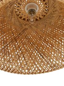 Lampa wisząca z drewna bambusowego Eden, Jasny brązowy, Ø 45 x W 21 cm