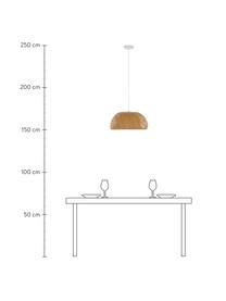 Lampa wisząca z drewna bambusowego Eden, Jasny brązowy, Ø 65 x W 30 cm