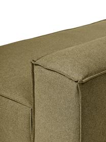 Chaise longue module Lennon, Bekleding: 100% polyester De slijtva, Frame: massief hout, multiplex, Poten: kunststof, Geweven stof groen, B 150 x H 68 cm, rugleuning rechts