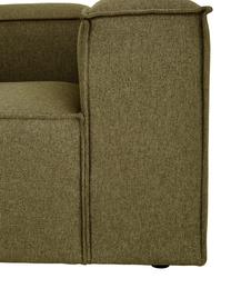 Sessel Lennon, Bezug: 100% Polyester Der strapa, Gestell: Massives Kiefernholz, FSC, Beine: Kunststoff, Webstoff Grün, B 130 x T 101 cm
