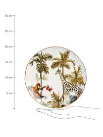 Assiettes à dessert design Animaux, 4 élém., Porcelaine, Multicolore, Ø 20 cm