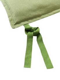 Jednobarevný podsedák na lavici Panama, Zelená, Š 48 cm, D 120 cm