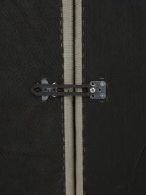 Modulární manšestrový XL šezlong Lennon, Šedá, Š 357 cm, H 119 cm, opěradlo na levé straně