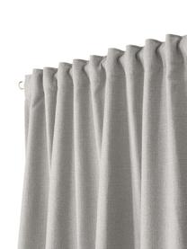 Nepriehľadný záves Jensen, 2 ks, 95 % polyester, 5 % nylon, Svetlosivá, Š 130 x D 260 cm