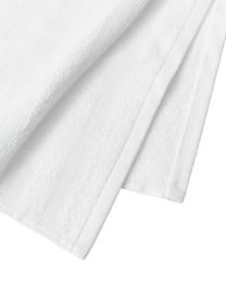Set de toallas de algodón Camila, 3 uds., Blanco, Set de diferentes tamaños