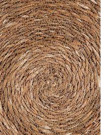 Manteles individuales redondos de seagrass Sauvage, 2 uds., Seagrass, yute, Beige, blanco crudo, Ø 38 cm