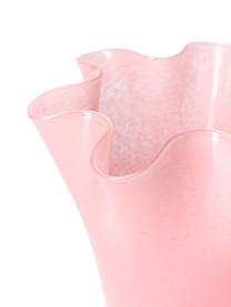Jarrón de vidrio soplado artesanalmente Inaya, Vidrio soplado artesanalmente, Rosa, Ø 21 x Al 25 cm