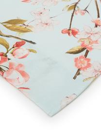 Set lenzuola in cotone Chinoiserie, Tessuto: Renforcé Numero di fili 1, Verde, rosa, 240 x 270 cm + 2 federe 50 x 75 cm