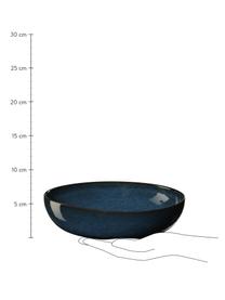 Piatto fondo Midnight 6 pz, Gres, Blu scuro, Ø 21 x Alt. 5 cm