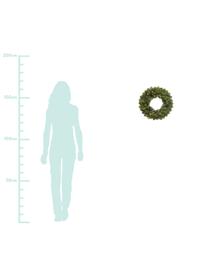 Künstlicher LED-Weihnachtskranz Ben Ø 40 cm, Kunststoff, Grün, Ø 40 cm