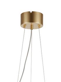 Grote hanglamp Circle van spiegelglas, Lampenkap: glas, Baldakijn: gecoat metaal, Goudkleurig, chroomkleurig, Ø 71 x H 15 cm