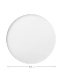 Okrągła taca dekoracyjna Circle, Stal szlachetna  malowana proszkowo, Biały, matowy, Ø 40 cm