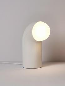 Tafellamp Memphis in crèmewit, Polyresin, Wit, B 11 x H 26 cm