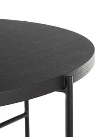 Table basse ronde Mica, Noir, Ø 82 cm