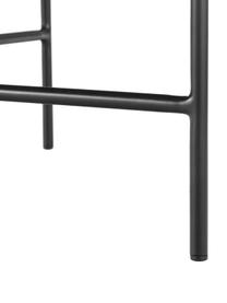 Mesa de centro Mica, Tablero: fibras de densidad media , Estructura: metal con pintura en polv, Negro, Ø 82 x Al 41 cm