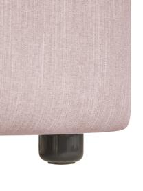 Hoekbank Melva (4-zits) in roze, Bekleding: 100% polyester De slijtva, Frame: massief grenenhout, FSC-g, Poten: kunststof, Geweven stof roze, B 319 x D 196 cm, hoekdeel rechts