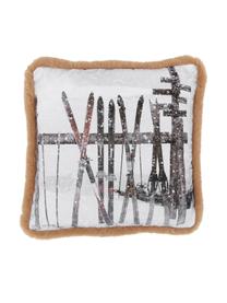 Povlak na polštář Whistler, Hnědá, bílá, Š 50 cm, D 50 cm
