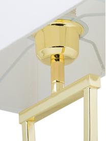 Grande lampe à poser classique Vanessa, Blanc, couleur dorée, larg. 27 x haut. 52 cm
